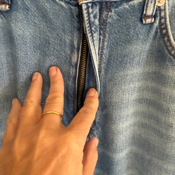 rag & bone Logan Mid Rise Wide Light Weight Zip Fly Women's Jeans SZ 31 - Picture 4 of 16